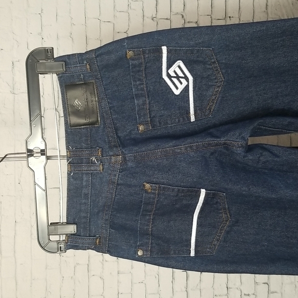 Enyce Jeans by Sean Combs Mens SZ 30/30 Y2K Dark Wash Baggy High Waisted Jeans - Picture 5 of 15
